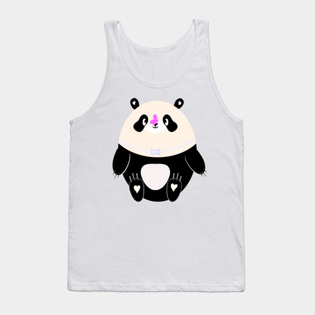 Cute panda Tank Top by ngmx